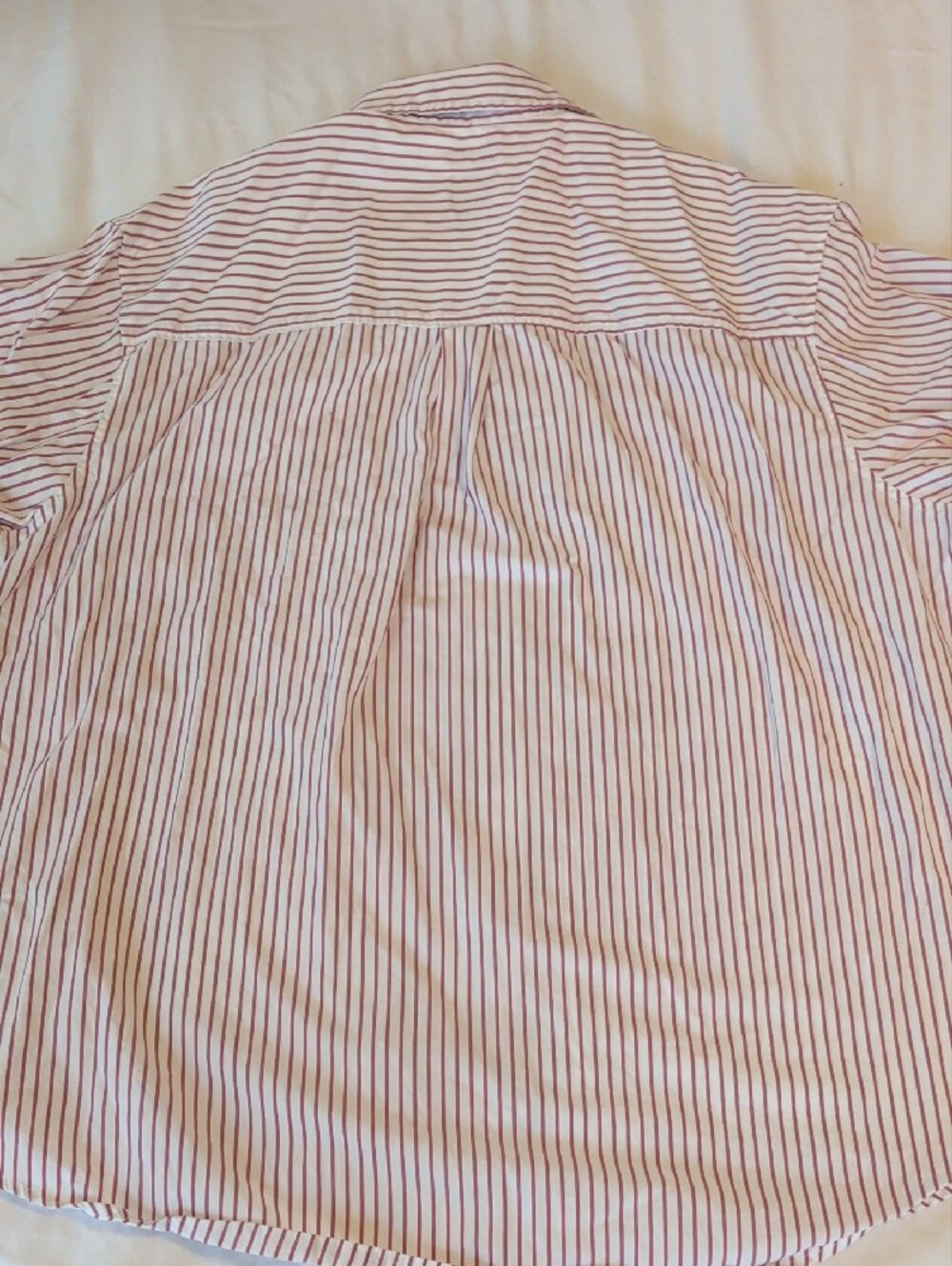 GAP Women's Pink and White Vertical Stripe Button-Up Shirt "The Big Shirt" - M - Picture 12 of 12